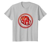 974 Ile de la Réunion - Rouge Bord de mer T-Shirt, Enfant, Argent, 6 Ans