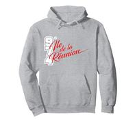 974 Ile de la Réunion - Street 1 Sweat à Capuche, Unisexe pour Adultes, Gris Chiné, M