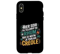 974 J’AI Tellement Bu de Rhum Ce Matin Je Parlais Créole Coque pour iPhone X/XS