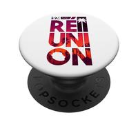 974 Réunion Graphic C26 - Sunset PopSockets PopGrip Adhésif