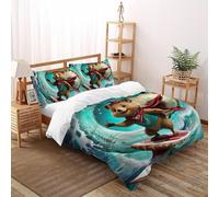 97458061-52ae28afd9d36a325fad577bcf23948aac99bd3edad2ed32a17b8143bf8d71baHousses De Couette 3D Enfants 2 Pièces Douce Et Facile D’Entretien Taies D’Oreiller Double(200x200cm) Fermeture À Glissière