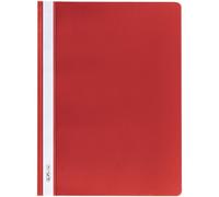 [975433] herlitz Lot de 10 chemises à lamelle format A4 Polypro Rouge