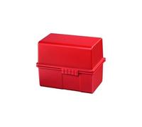 976-17 boîte à fiches en plastique pour env. 400 fiches a6 165 x 128 x 96 mm (rouge)