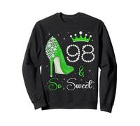 98 and So Sweet 98e Anniversaire, 98 Ans, Bday Queen Sweatshirt
