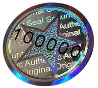 98 pcs - sceau hologramme 3D avec numéro de série, 20mm argent brillant - sceau de sécurité, sceau de qualité, sceau de garantie, étiquettes de sécurité, étiquette autocollante, Antifake Security
