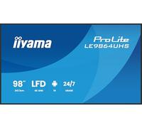 iiyama ProLite LE9864UHS-B1AG Écran d'affichage numérique 4K UHD 98 pouces avec options avancées de contrôle et de connectivité