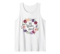 98 Years Loved Floral 98th Birthday Women 98 Years Loved Débardeur