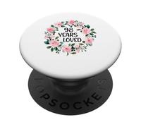 98 Years Loved Women Men 98 Years Old Cool 98th Birthday PopSockets PopGrip Adhésif