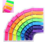 980 Pieces Multicolor Bookmarks,Sticky Page Markers,Cube Notes And Small Arrows For School And Office As Reading Tag,7 Colors,7 Colors,Pack Of 7