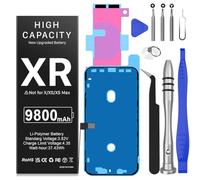 [9800mAh] Batterie pour iPhone XR, Batterie de Remplacement Haute Capacité Nouvelle 0 Cycle pour iPhone XR A1984, A2105, A2106, A2108 avec kit d'outils de réparation
