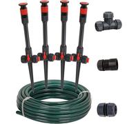 98063 Système D'Arrosage De Jardin Flexible Multi-Réglable Avec Système D'Arrosage Hors Sol,Arroseur Et Tuyau,Kit D'Arrosage Pour Plantes À Faire Soi-Même