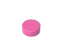 98138 Plaque Circulaire Tuile Ronde 1x1 50 Pièces GDS-612 Compatible avec Lego Briques de Construction Couleur:Rosa Scuro 221