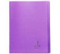 Clairefontaine Cahier agrafé Koverbook 981405C Violet 24x32 cm 96 pages grands carreaux papier 90 g