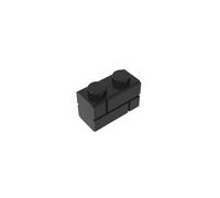 98283 Basic Bricks Brick Special 1 x 2 avec profil de brique de maçonnerie, 10 pièces, GDS-631, compatible avec les briques Lego, couleur : noir 26