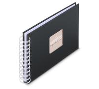 [9830] Hama Album à spirale "Fine Art", 24 x 17 cm, 50 pages blanches, New Black