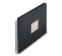 [9834] Hama Album à spirale "Fine Art", 28 x 24 cm, 50 pages noires, New Black