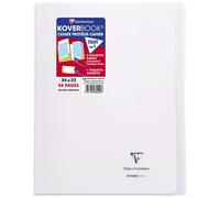[984420C] Clairefontaine Koverbook cahier piqué 24x32cm 48 pages grands carre...