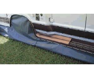 98655090 Plinthe pour Caravane Flamme Coupe-Vent, Grise