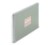 [9868] Hama Album à spirale "Fine Art", 36 x 32 cm, 50 pages blanches, Sauge