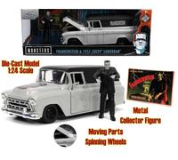 98763 Universelle Monster 1957 Chevy Suburban & Frankenstein 1/24 Die-Cast Model
