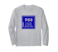 988 Chemise de Sensibilisation au Suicide - Prévention du Suicide 988 Manche Longue