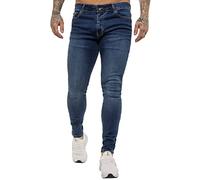 989Zé ENZO EZ326 Jeans stretch pour homme Coupe Sim, bleu, 30 W/32 L