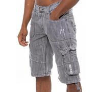 989Zé ENZO Hommes Cargo Shorts Bermudas Classique Coton Homme Casual Short avec Poche EZS404 Gris 48