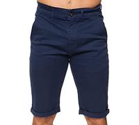 989Zé ENZO Hommes Chino Shorts Bermudas Classique Coton Homme Casual Short avec Poche EZS348 Bleu 30