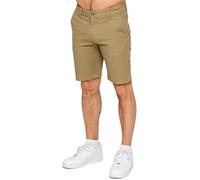 989Zé ENZO Hommes Chino Shorts Bermudas Classique Stretch Coton Homme Casual Short avec Poche EZS647 Beige 34