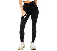 989Zé ENZO Jeans skinny stretch taille haute pour femme, Noir , 48