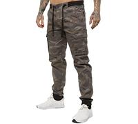 989Zé ENZO Pantalon Cargo en Jean Camouflage pour Hommes avec Poignets