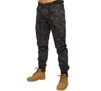 989Zé ENZO Pantalon Cargo en Jean Camouflage pour Hommes avec Poignets