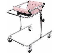 .99, cadre de marche pliant en acier pour enfants, entraînement de rééducation avec siège et roues, supporte jusqu'à 220 lb