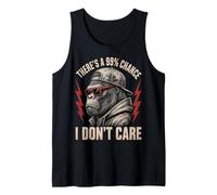 99% Chance I Don't Care Sarcastic Monkey Gorilla Streetwear Débardeur