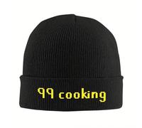 99 Cooking Runescape Casquette Chaude tricotée Hip Hop Bonnet Bonnets d’extérieur Automne Hiver Casquettes d’extérieur pour Adultes Unisexes