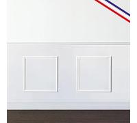 99 Déco - Kit de 2 moulures murales en bois - Pin des Landes - Prêt à coller et peindre - Florine - 2 mètres - Fabrication française