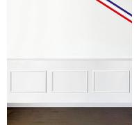 99 Déco - Kit de moulures murales en bois prédécoupées - Prêtes à coller et peindre - 3 cadres - 4 mètres - Augustine A