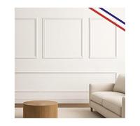99 Déco - Kit de moulures murales en bois prédécoupées - Prêtes à coller et peindre - 4 cadres - 2,6 mètres - Blandine A
