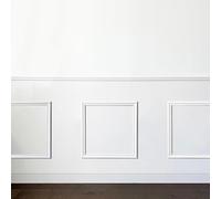 99 Déco - Kit de moulures murales en bois prédécoupées - Prêtes à coller et peindre - 4 cadres - 4 mètres - Florine A