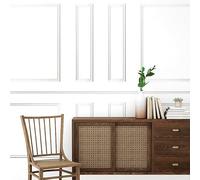 99 Déco - Kit de moulures murales en bois prédécoupées - Prêtes à coller et peindre - 8 cadres - 3 mètres - Apolline D