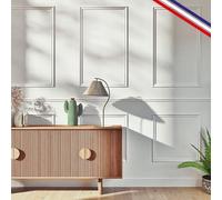 99 Déco Kit Moulures Murales Bois Prédécoupées 6 Cadres Apolline B