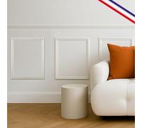 99 Déco - Lot de 3 moulures murales prédécoupées en bois, prêts à coller et à peindre pour décoration murale d'intérieure, pin des Landes, 3 mètres, Fabrication française - Antoinette C