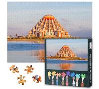 99 Dôme Mosquée pour adultes Puzzle 1000 blocs, nouveaux monuments dans la ville de Wang Garza, Puzzle pour adultes, jeux de puzzle ou jouets pour amis plus âgés 50 x 70 cm