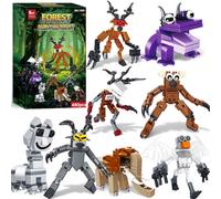 99 Nuits dans la Forêt Ensemble de Construction en Bois, Set de 480 Pièces pour Enfants & Adultes, Figurines de Monstres de la Forêt Ensemble Créatif, Idée Cadeau pour Noël & Calendrier de l'Avent