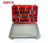 99 Pieces Magnetic Impact Driver Bits Set 1"2" Drywall Screw Mounting Kit with Portable Storage Box for Home Improvement