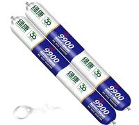 9900 Sealant Waterproof, Mastic Silicone Étanche pour Fissures de Toiture et de Mur, Résistant à la Chaleur et aux Déchirures pour Intérieur et Extérieur (Transparent,2PCS)
