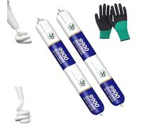 9900 Sealant Waterproof, Outdoor Silicon Waterproof Sealant, Silicon Waterproofs Sealants, Permanent Solution for Roof & Wall Cracks Heat Resistant Tear, Stretch Resistance (Transparent,2Pcs)