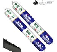 9900 Sealant Waterproof, Silicon Sealant Waterproof 9900, Permanent Solution for Roof & Wall Cracks, Heat Resistant, Tear and Stretch Resistance, for Outdoor and Indoor (2pcs,black)