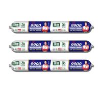 9900 Sealant Waterproof,Silicon Waterproof Sealant,Permanent Solution for Roof & Wall Cracks,Tear and Stretch (Transparent,3pcs)