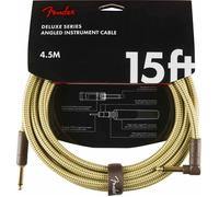 Fender Câble instrument Deluxe – 4,5 m coudé – Tweed